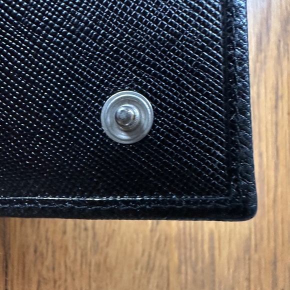 PRADA Saffiano Leather Long Wallet in Black - Picture 11 of 16